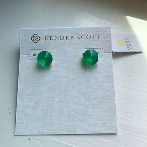 Kendra Scott Green Stud Earrings